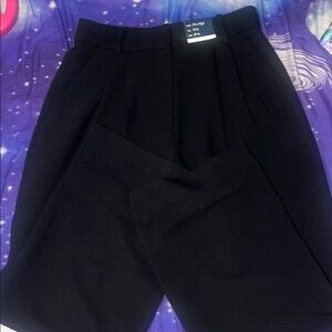 Abercrombie & Fitch Black Wide Leg Pants